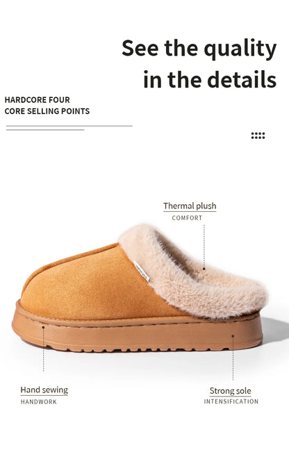 Comfortable and luxurious slippers, a soft touch that wraps your feet