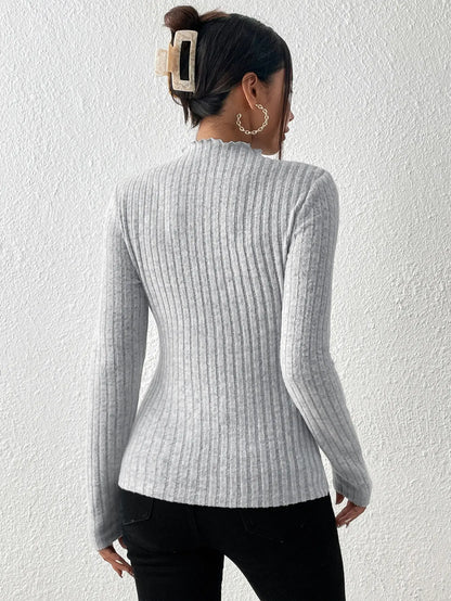 Elegant Knit Long Sleeve Women’s Top