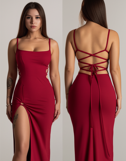 Explosive Summer Elegance – The Ultimate Body-Hugging Power Dress