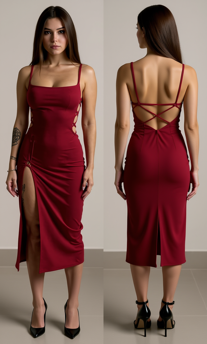 Explosive Summer Elegance – The Ultimate Body-Hugging Power Dress